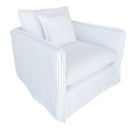 Milford Armchair - White & Grey at Online8 Furniture Auckland NZ