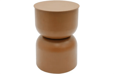 Milly Metal Stool - Ocre at online8 furniture store Auckland