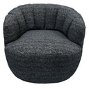 Milly Swivel Accent Chair - Black & Silver at Online8 Furniture Auckland NZ