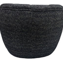 Milly Swivel Accent Chair - Black & Silver at online8 furniture store Auckland