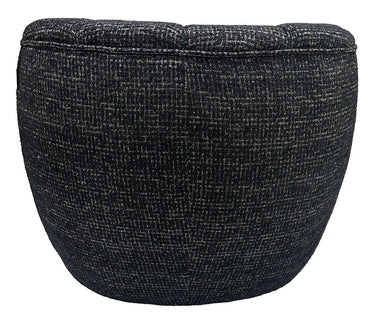 Milly Swivel Accent Chair - Black & Silver at online8 furniture store Auckland