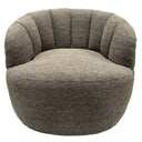 Milly Swivel Accent Chair - Caramel & Black at online8 furniture store Auckland
