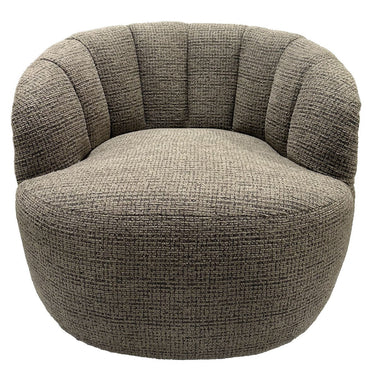 Milly Swivel Accent Chair - Caramel & Black at online8 furniture store Auckland