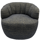 Milly Swivel Accent Chair - Gold & Black at online8 furniture store Auckland