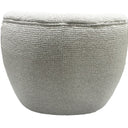 Milly Swivel Accent Chair - White & Taupe at online8 furniture store Auckland