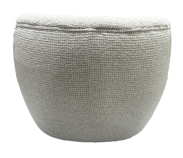 Milly Swivel Accent Chair - White & Taupe at online8 furniture store Auckland