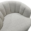 Milly Swivel Accent Chair - White & Taupe at online8 furniture store Auckland
