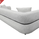 Milo 3 Seat Sofa - Dove Grey Fleck at online8 furniture store Auckland