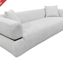 Milo 3 Seat Sofa - Dove Grey Fleck at online8 furniture store Auckland