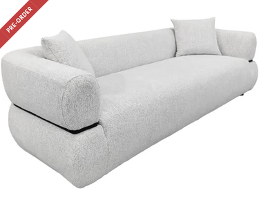 Milo 3 Seat Sofa - Dove Grey Fleck at online8 furniture store Auckland