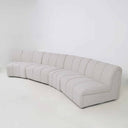 Milo Modular Sofa in ivory fleck polyester, a 388cm modular sofa with a deep 98cm seat