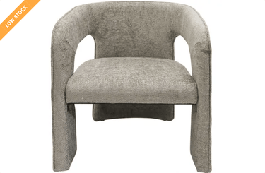 Mina Fabric Dining/Occasional Chair - Stone at online8 furniture store Auckland