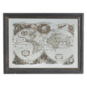Mirrored World Map - Wall Hanging at online8 furniture store Auckland