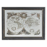 Mirrored World Map - Wall Hanging at online8 furniture store Auckland