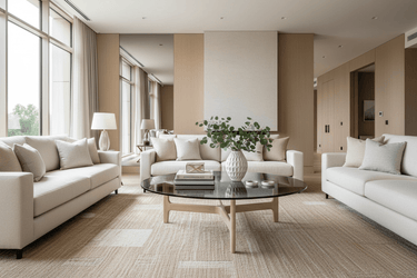 Moda Round Coffee Table - Natural & Glass Clear at Online8 Furniture Auckland NZ