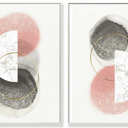 Modern Duo set of 2 Framed Canvas Prints 45x60 at online8 furniture store Auckland