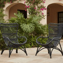 Monet Rattan High Back Lounge Chair (Black) – Sika Design at Online8 Furniture Auckland NZ