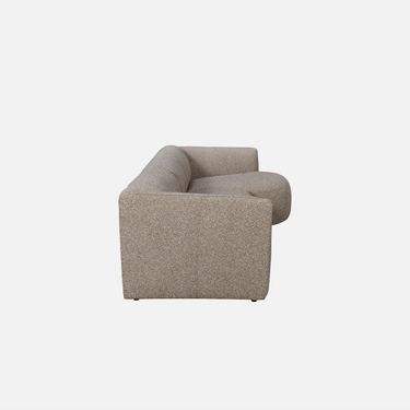 Montana Modular Sofa in warm textured Rustic Weave with a low curved profile
