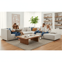 Montego Modular Sofa with Ottoman at online8 furniture store Auckland