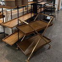 Monterey Bar Cart - Brass at online8 furniture store Auckland