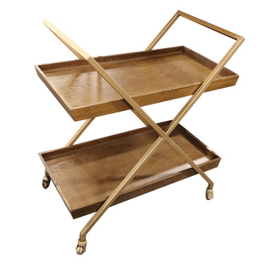 Monterey Bar Cart - Brass at online8 furniture store Auckland