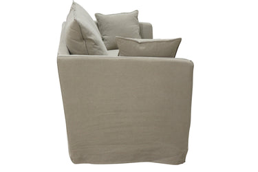 Montigo 2 Seater Slip Cover Sofa - Taupe at online8 furniture store Auckland
