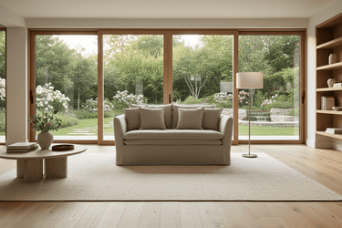 Montigo 2 Seater Slip Cover Sofa - Taupe at Online8 Furniture Auckland NZ