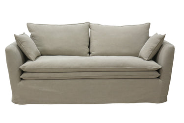 Montigo 3 seater Slip Cover sofa - Taupe at online8 furniture store Auckland