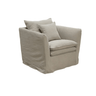 Montigo Slip Cover Armchair - Taupe at online8 furniture store Auckland