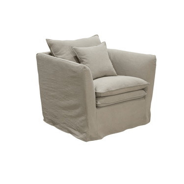 Montigo Slip Cover Armchair - Taupe at online8 furniture store Auckland