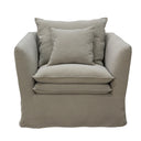 Montigo Slip Cover Armchair - Taupe at online8 furniture store Auckland