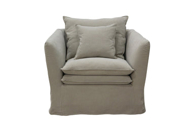 Montigo Slip Cover Armchair - Taupe at online8 furniture store Auckland