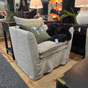 Montigo Slip Cover Armchair - Taupe at online8 furniture store Auckland