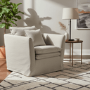 Montigo Slip Cover Armchair - Taupe at Online8 Furniture Auckland NZ