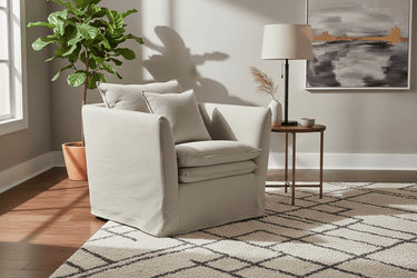 Montigo Slip Cover Armchair - Taupe at Online8 Furniture Auckland NZ