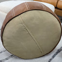 Moroccan Leather Pouf | Ottoman at online8 furniture store Auckland