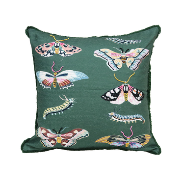 Moth Printed Cushion 45x45cm at online8 furniture store Auckland