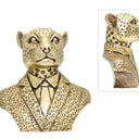 Mr Leopard in Suite Statue - Gold Bust at online8 furniture store Auckland