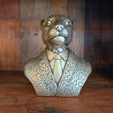 Mr Leopard in Suite Statue - Gold Bust at online8 furniture store Auckland