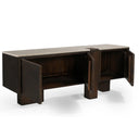 Munoz Media Unit with Stone Top – Walnut at Online8 Furniture Auckland NZ