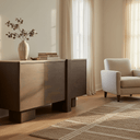 Munoz Sideboard with Stone Top – Walnut at Online8 Furniture Auckland NZ