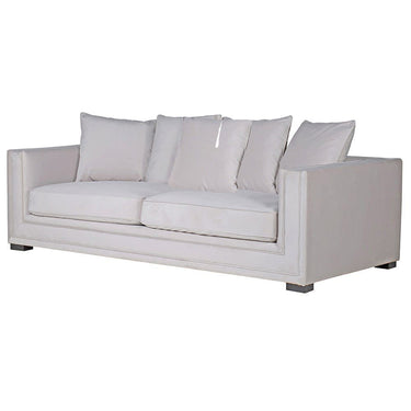 Muse 3 Seater Sofa - Light Grey Velvet at online8 furniture store Auckland