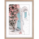 Mykonos Glass Framed Print - Natural at online8 furniture store Auckland