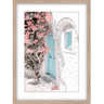 Mykonos Glass Framed Print - Natural at online8 furniture store Auckland