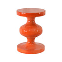 Mykonos Metal Stool 2 -Orange at online8 furniture store Auckland
