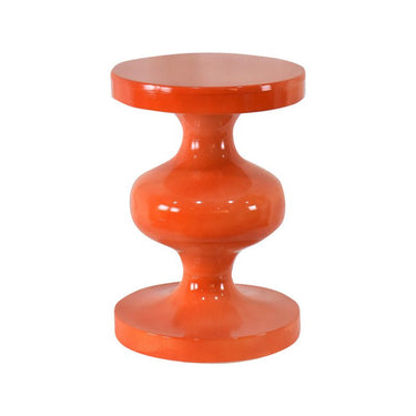 Mykonos Metal Stool 2 -Orange at online8 furniture store Auckland
