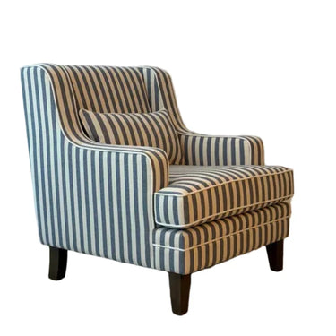 Nantucket High Back Armchair – Coastal Stripe at Online8 Furniture Auckland NZ