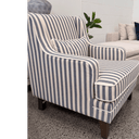 Nantucket High Back Armchair – Coastal Stripe at Online8 Furniture Auckland NZ