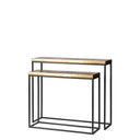 Naples Aluminium and Iron Console Table Set of 2 at Online8 Furniture Auckland NZ