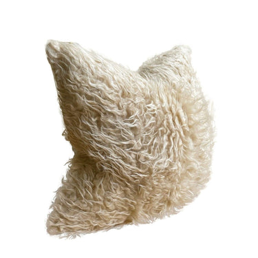 Natural Fluffy Wool Cushion Cover - 60x60 at online8 furniture store Auckland